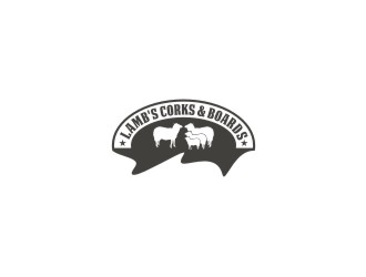 Lambs Corks & Boards logo design by bricton