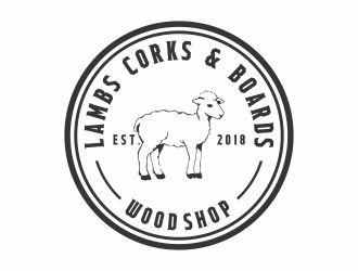 Lambs Corks & Boards logo design by jm77788
