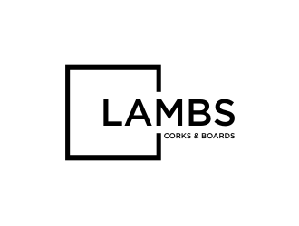 Lambs Corks & Boards logo design by rief