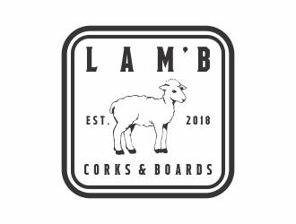 Lambs Corks & Boards logo design by jm77788