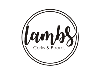 Lambs Corks & Boards logo design by agil