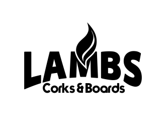 Lambs Corks & Boards logo design by mckris