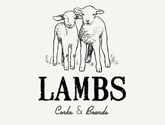 Lambs Corks & Boards logo design by Optimus