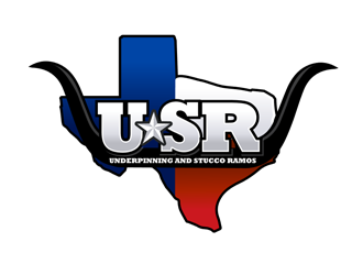 Underpinning and Stucco Ramos , USR logo design by megalogos