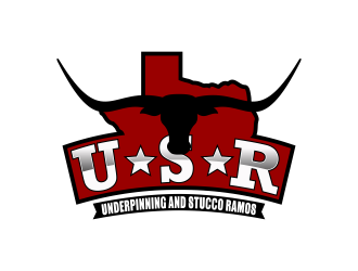 Underpinning and Stucco Ramos , USR logo design by SmartTaste