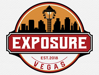 EXPOSURE.Vegas logo design by Optimus