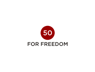 50 for Freedom logo design by logitec
