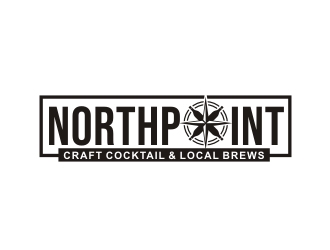 Northpoint (tag line, Craft Cocktail and Local Brews) logo design by Foxcody