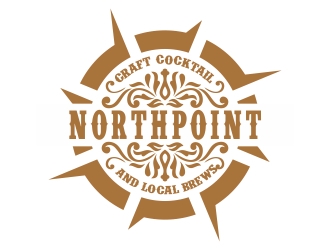 Northpoint (tag line, Craft Cocktail and Local Brews) logo design by cikiyunn