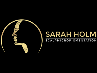 Sarah Holm    Scalp MicroPigmentation logo design by aldesign