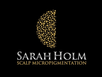Sarah Holm    Scalp MicroPigmentation logo design by ElonStark