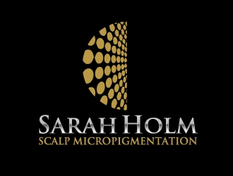Sarah Holm    Scalp MicroPigmentation logo design by ElonStark