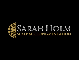 Sarah Holm    Scalp MicroPigmentation logo design by ElonStark