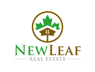 NEW LEAF REAL ESTATE logo design by lexipej