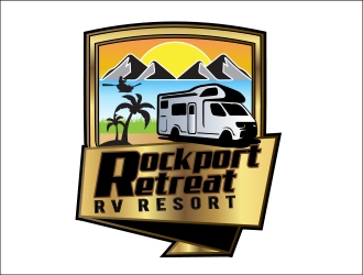 Rockport Retreat RV Resort logo design by DigitalCreate