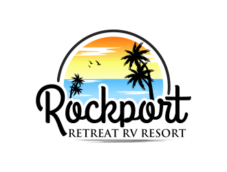 Rockport Retreat RV Resort logo design by imagine