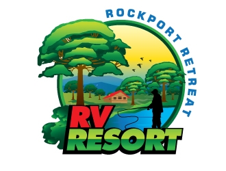 Rockport Retreat RV Resort logo design by Suvendu
