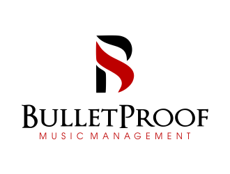 BulletProof Music Management  logo design by JessicaLopes