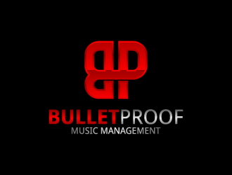 BulletProof Music Management  logo design by fastsev