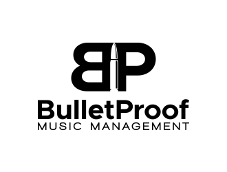 BulletProof Music Management  logo design by lexipej
