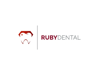 Ruby Dental logo design by Mbelgedez