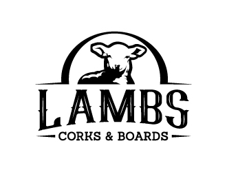 Lambs Corks & Boards logo design by jaize