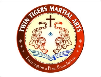 Twin Tigers Martial Arts logo design by Shabbir
