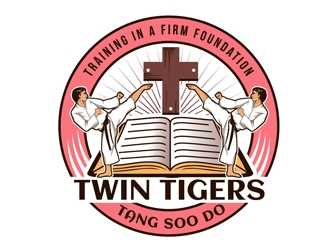 Twin Tigers Martial Arts logo design by DreamLogoDesign