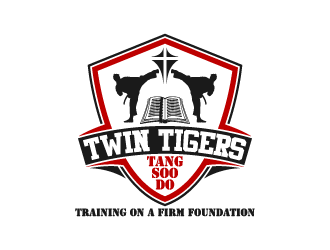 Twin Tigers Martial Arts logo design by fastsev