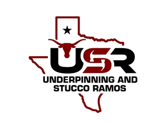 Underpinning and Stucco Ramos , USR logo design by DreamLogoDesign