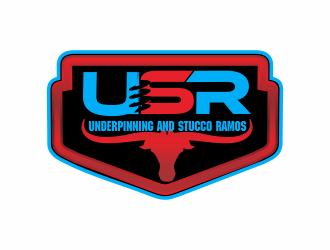 Underpinning and Stucco Ramos , USR logo design by bosbejo