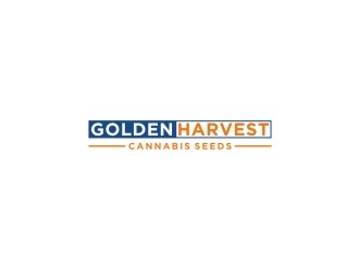 Golden Harvest Cannabis Seeds logo design by bricton