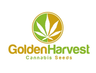 Golden Harvest Cannabis Seeds logo design by shravya