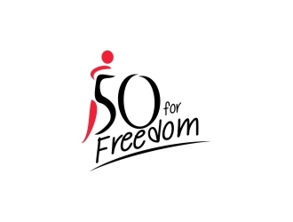 50 for Freedom logo design by nDmB