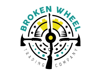 Broken Wheel Trading Company logo design by Suvendu