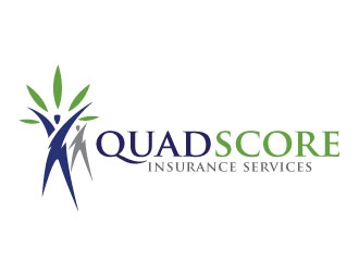 QuadScore Insurance Services logo design by REDCROW