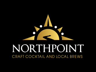 Northpoint (tag line, Craft Cocktail and Local Brews) logo design by JessicaLopes