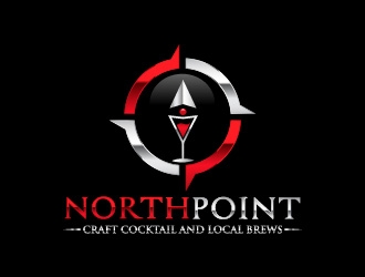 Northpoint (tag line, Craft Cocktail and Local Brews) logo design by usef44