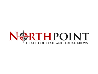 Northpoint (tag line, Craft Cocktail and Local Brews) logo design by lexipej