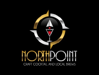 Northpoint (tag line, Craft Cocktail and Local Brews) logo design by usef44