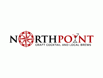 Northpoint (tag line, Craft Cocktail and Local Brews) logo design by torresace
