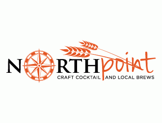 Northpoint (tag line, Craft Cocktail and Local Brews) logo design by torresace