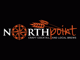 Northpoint (tag line, Craft Cocktail and Local Brews) logo design by torresace