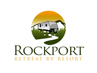 Rockport Retreat RV Resort logo design by kunejo