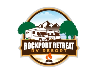 Rockport Retreat RV Resort logo design by jaize