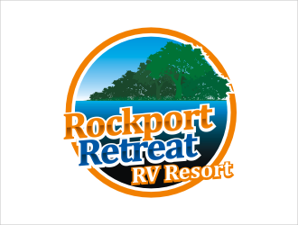 Rockport Retreat RV Resort logo design by catalin