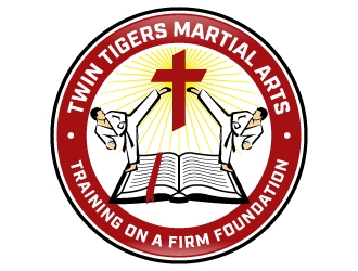 Twin Tigers Martial Arts logo design by jaize