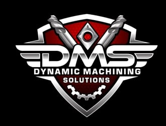 Dynamic Machining Solutions logo design by DreamLogoDesign
