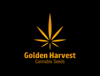 Golden Harvest Cannabis Seeds logo design by Panara