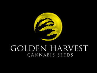 Golden Harvest Cannabis Seeds logo design by bezalel